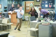 Joe Lo Truglio (Charles Boyle), Melissa Fumero (Amy Santiago), Terry Crews (Terry Jeffords).