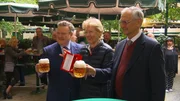 Wiens Bürgermeister Michael Ludwig zur Verleihung des "Goldenen Rathausmann" im Schweizerhaus