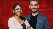 Hallo SRF! Tama Vakeesan und Mario Grossniklaus moderieren die TV-Sendung am 12. Januar 2022