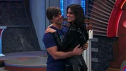 L-R: Captain Man / Ray Manchester (Cooper Barnes), Gwen (Courtney Henggeler)