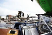Plane mid scrap in plane yard