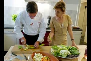 Stéphanie Gräfin d'Ursel teilt Claude Pohligs Leidenschaft für Gemüse.