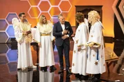 L-R: Florian Silbereisen, Michelle Hunziker, Johannes B. Kerner, Arabella Kiesbauer, Mitri Sirin.