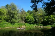Kanfahrer auf dem Rouge River im Rouge National Urban Park