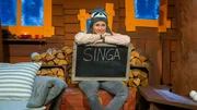 Singa übt Schreiben.