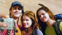 James Franco (Aron Ralston), Kate Mara (Kristi), Amber Tamblyn (Megan).