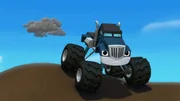 Die Monstertrucks veranstalten eine Matschparty.