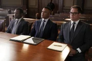 (v.l.n.r.) Eddie Mitchell (Malcolm Goodwin); Chunk Palmer (Christopher Jackson); Dr. Jason Bull (Michael Weatherly)