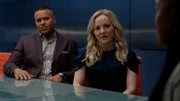 Chunk Palmer (Christopher Jackson, l.); Marissa Morgan (Geneva Carr, r.)