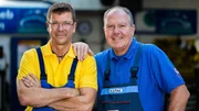 Die Autodoktoren: Hans-Jürgen Faul (r.) und Holger Parsch
