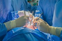 Doctors team perform heart surgery