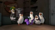 L-R: Julien, Maurice, Skipper, Mort, Kowalski, Private, Rico