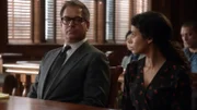 Dr. Jason Bull (Michael Weatherly, l.); Jessica Lee (Angelic Zambrana, r.)