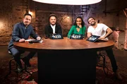 (v.l.n.r.) Roberto Cappelluti, Cossu, Hadnet Tesfai und Nizar.