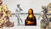 Der David von Michelangelo und die Mona Lisa von Leonardo – Meisterwerke zweier Künstler-Genies.