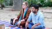 Jenny and Sumit at a picnic with friends in India.