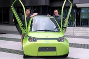 Nicolas Meyer mit Kompagnon Daniel Mentrup; Ingenieure und Projektleiter.