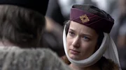 Koenigin Sophie (Marika Soposká) nimmt Abschied von Jan Hus.