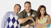L-R: Arthur Spooner (Jerry Stiller), Doug Heffernan (Kevin James), Carrie Heffernan (Leah Remini)