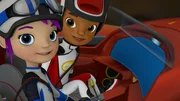 L-R: Gabby, AJ