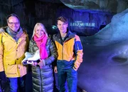 Shootingstar Chris Steger mit den Moderatoren Jutta Mocuba und Günther Madlberger.
