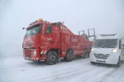 Thords Paulsen big rescue truck standing next to a RV.