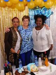 Ari at her baby shower in Ethiopia.