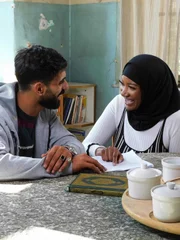 Brittany and Yazan in Jordan.