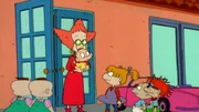 L-R: Lil DeVille, Phil DeVille, Didi Pickles, Dil Pickles, Angelica Pickles, Tommy Pickles, Chuckie Finster