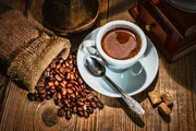 grinder and other accessories for the coffee in an old-style