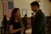 On left: Samantha Harrison (Roxanne McKee).