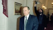 Seinem Motiv immer auf den Fersen: Filmemacher Vitaly Mansky (rechts) mit Vladimir Putin im ersten Jahr seiner Präsidentschaft.