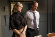 LAW & ORDER: SPECIAL VICTIMS UNIT -- "Lead" Episode 1015 -- Pictured: Stephanie March as Asst. D.A. Alexandra Cabot, Christpher Meloni as Det. Elliot Stabler -- NBC Photo: Will Hart