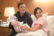 Jake Peralta (Andy Samberg, l.); Amy Santiago (Melissa Fumero, r.)