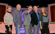 Ratespiel mit Spaß und Schwindel, mit Michael Antwerpes v.li. Ursula Cantieni, Mike Krüger, Michael Antwerpes, Pierre M. Krause und Kim Fisher.