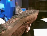 Der Turnschuh des Verdächtigen stimmt mit dem Abdruck am Tatort überein. Ein Erfolg für die Ermittler.
