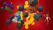 L-R: Pickle, Crusher, Blaze, AJ