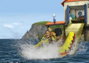 Feuerwehrmann Sam und Penny müssen sich beeilen. Charlie Jones ist in Seenot.