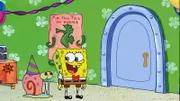 L-R: Gary, SpongeBob
