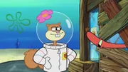 L-R: Sandy, Mr. Krabs