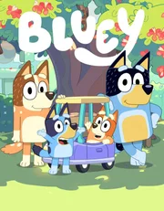 L-R: Chilli, Bluey, Bingo, Bandit