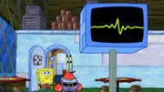 L-R: SpongeBob, Mr. Krabs, Karen