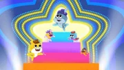 L-R: Detective Baby Shark, Mrs. Goldie, Shadow, Prince Hank, William Watson