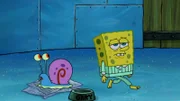 L-R: Gary, SpongeBob