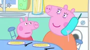 L-R: Peppa Pig, Mummy Pig