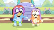 L-R: Bluey, Bingo