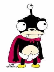 Nibbler ist Leelas außerirdisches Haustier.