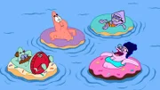 v.li.: Cecil, Patrick, Squidina, Bunny