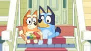 L-R: Bingo, Bluey