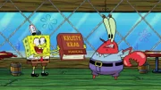 L-R: SpongeBob, Mr. Krabs